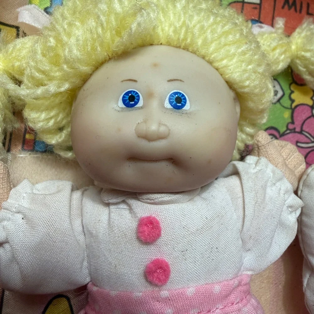 Vintage 1984 Cabbage Patch‎ Kids Pin-Ups Doll Pink Frame Coleco 3934 Wall Decor